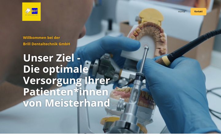 Snimka zaslona za brill-dentaltechnik.de