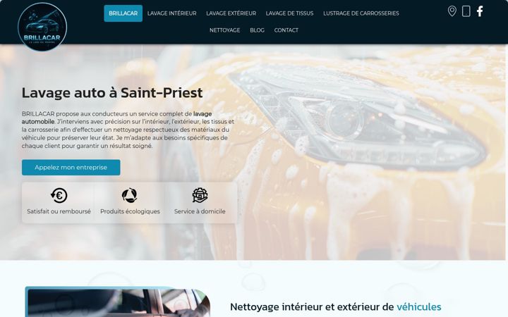 Screenshot of brillacar.fr