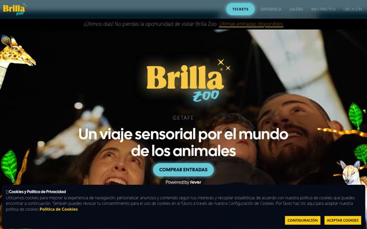Screenshot of brillaevents.com