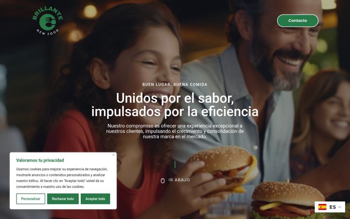 Screenshot of brillantenewfood.es