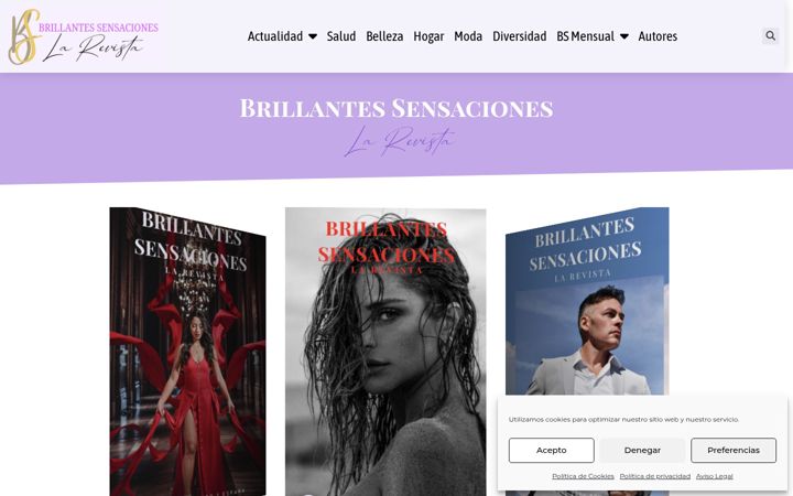 Screenshot of brillantessensaciones.net