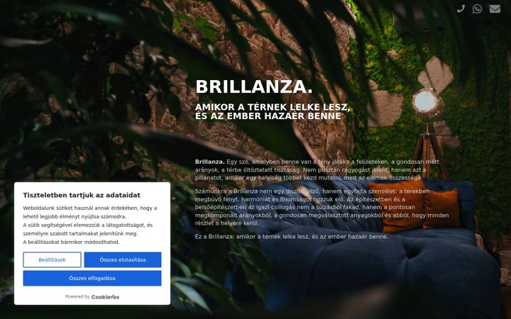 Screenshot of brillanza.hu