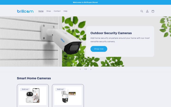 Screenshot of brillcam.com