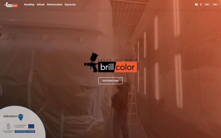 Screenshot of brillcolor.hu