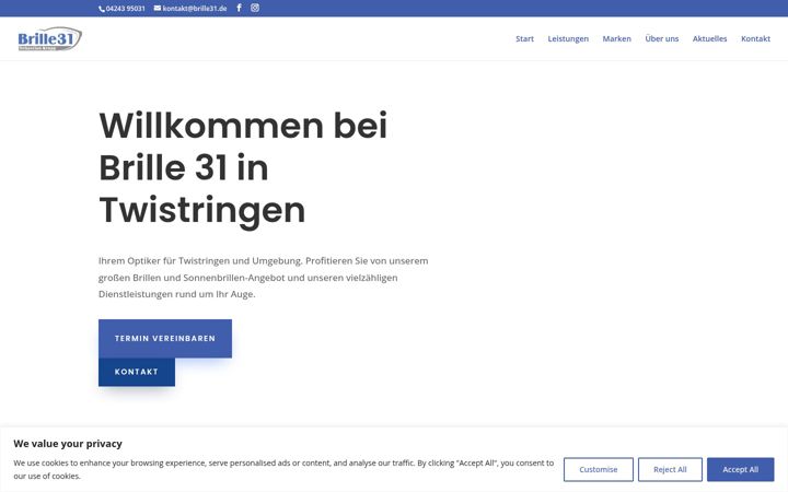 Screenshot of brille31.de