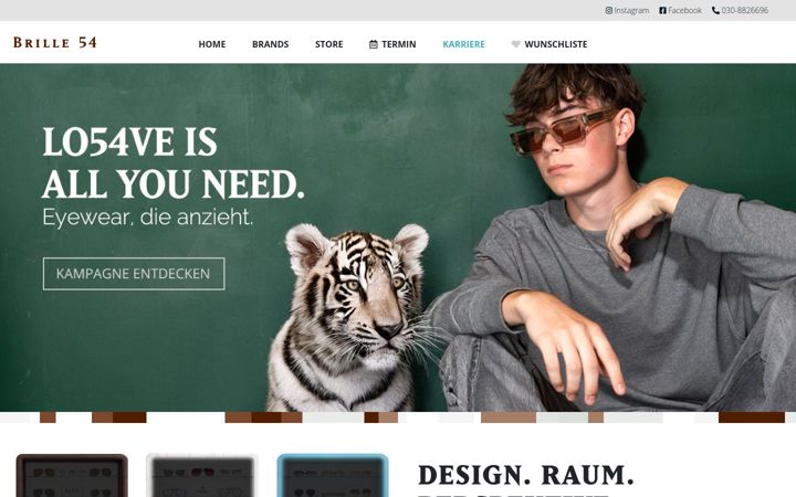 Screenshot of brille54.com