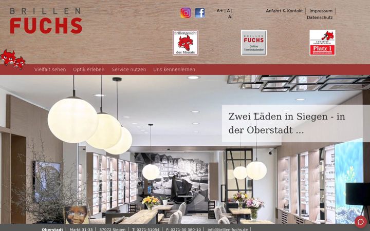 Screenshot di brillen-fuchs.de