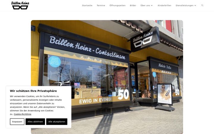 Screenshot of brillen-heinz.de