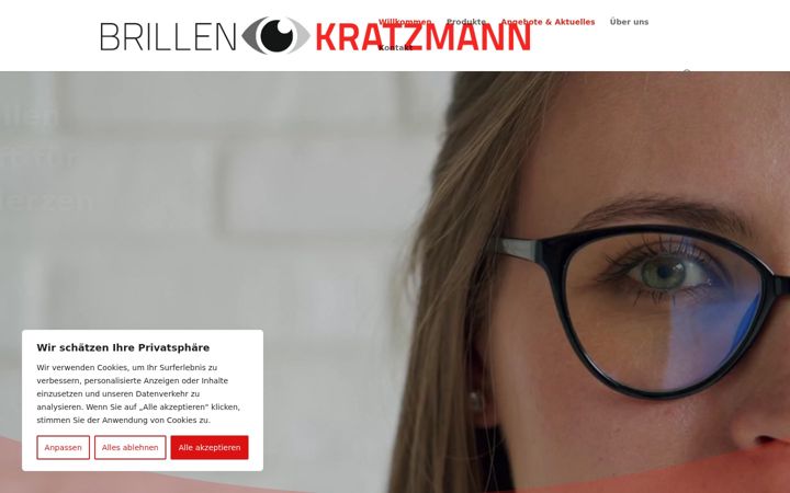Képernyőkép: brillen-kratzmann.de