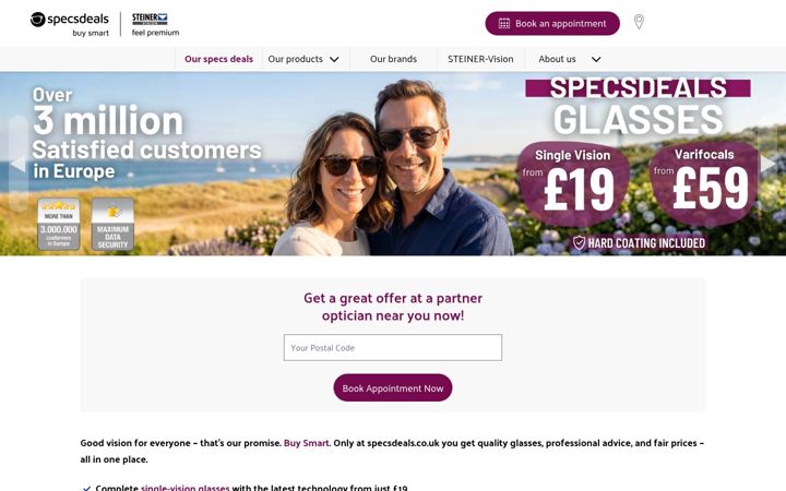 Screenshot of brillen.co.uk