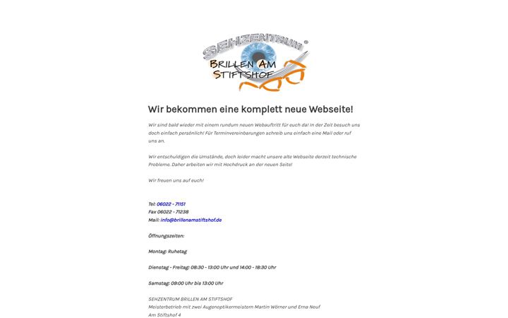 Ekrano kopija brillenamstiftshof.de