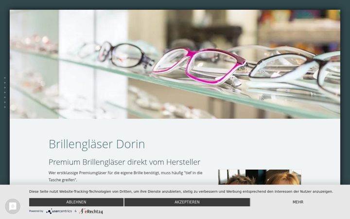Screenshot of brillenglaeser-dorin.de