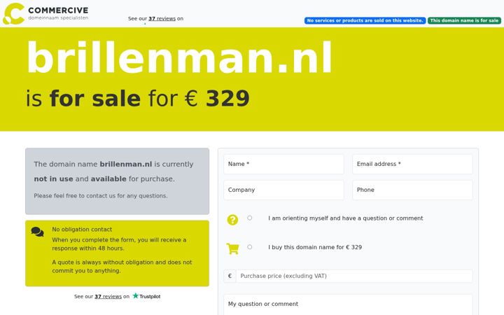 Screenshot of brillenman.nl