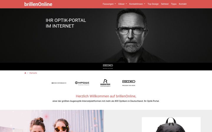 Screenshot of brillenonline.de