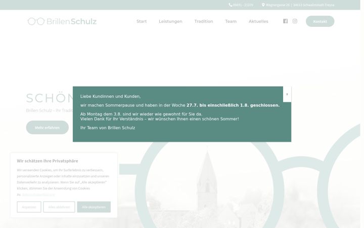 Screenshot of brillenschulz.de