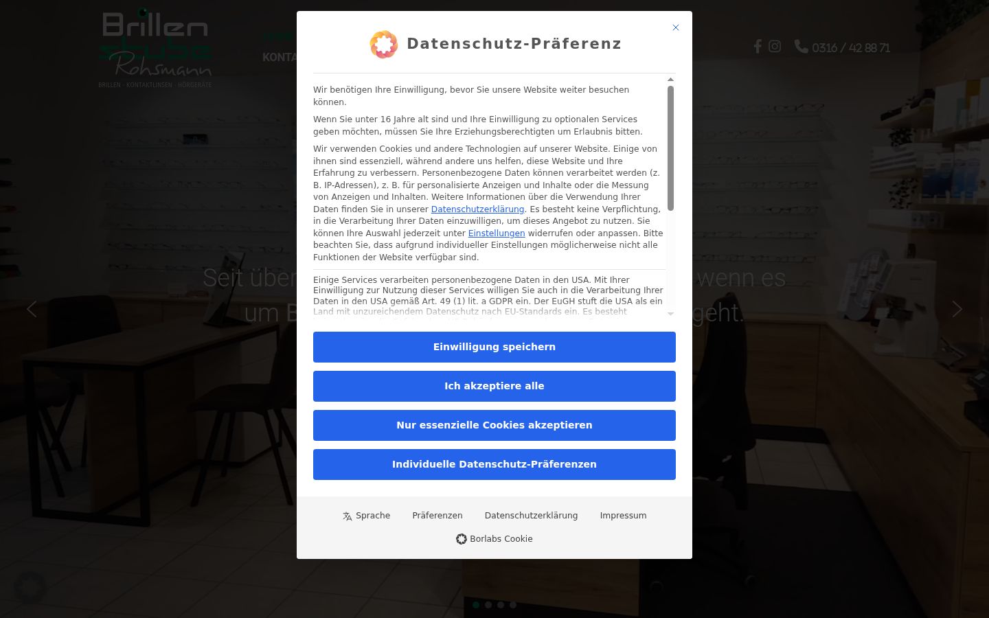 Zrzut ekranu banera zgody wyświetlanego przed jakąkolwiek interakcją