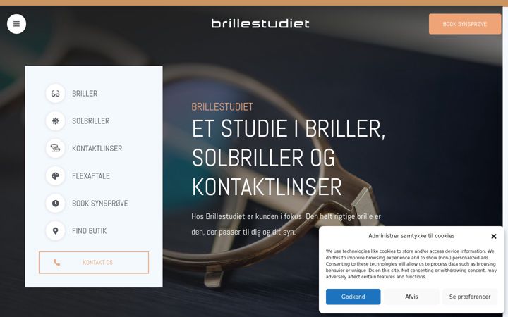 Screenshot of brillestudiet.dk