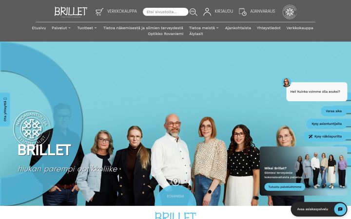 Screenshot von brillet.fi