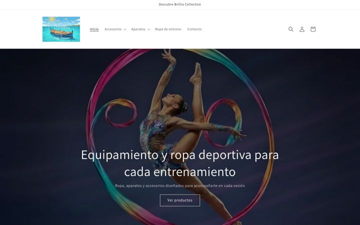 Screenshot of brilliacollection.com
