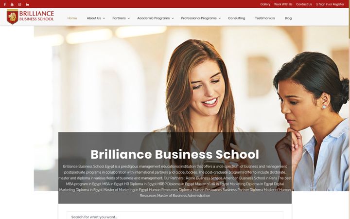 Screenshot of brilliance-edu.org