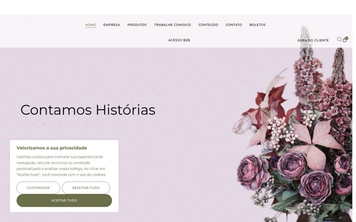 Snimka zaslona za brillianceflores.com.br