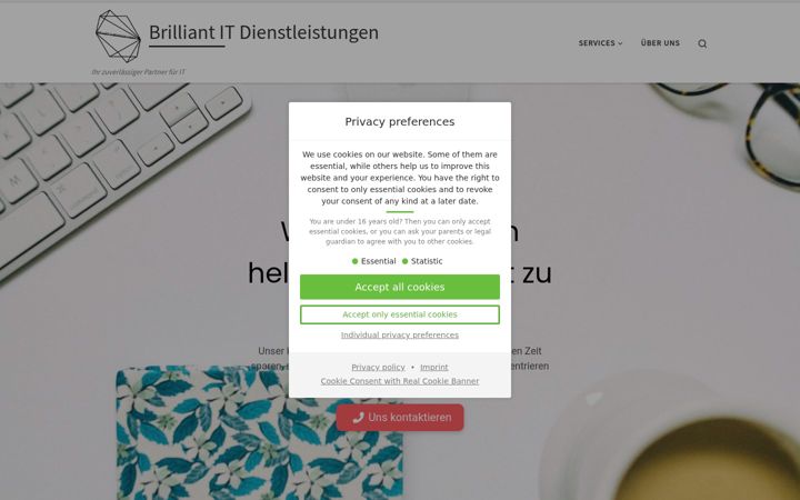 Screenshot of brilliant-it.de