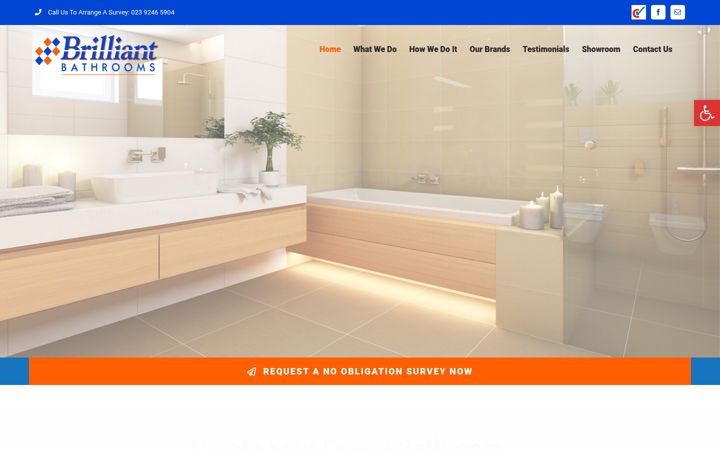 Screenshot ta' brilliantbathrooms.co.uk
