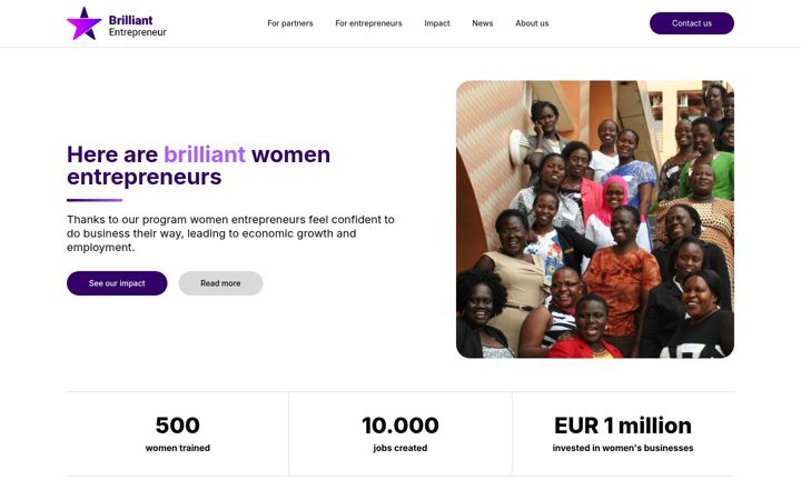 Screenshot di brilliantentrepreneur.net