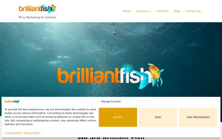 Screenshot ta' brilliantfish.co.uk