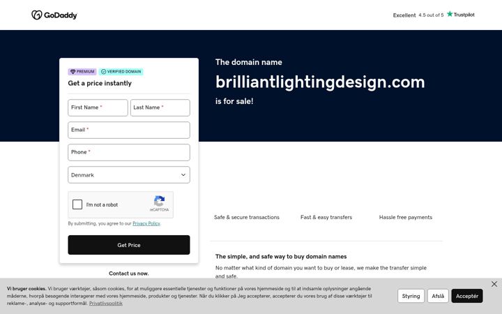 Screenshot of brilliantlightingdesign.com