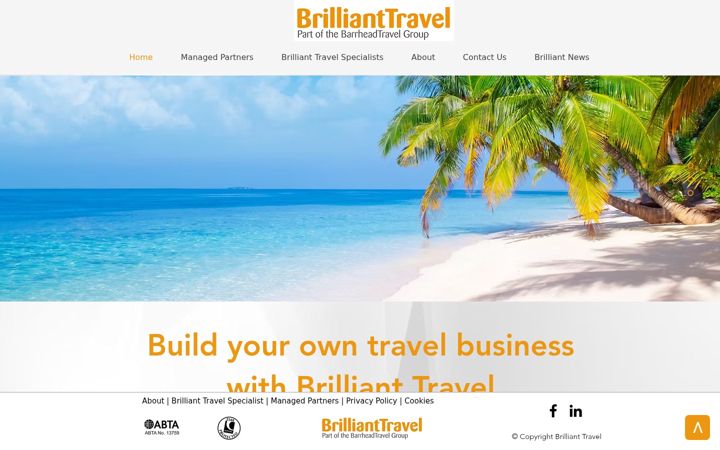 Screenshot ta' brillianttravel.co.uk