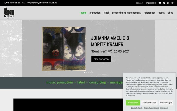 Screenshot di brilljant-alternatives.de