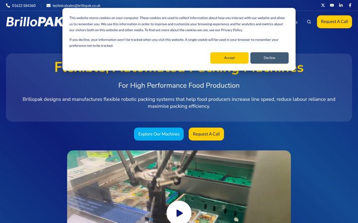 Screenshot of brillopak.co.uk
