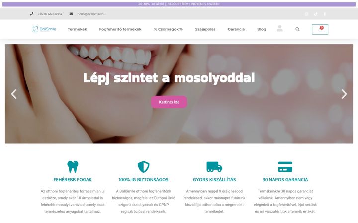 Екранна снимка на brillsmile.hu
