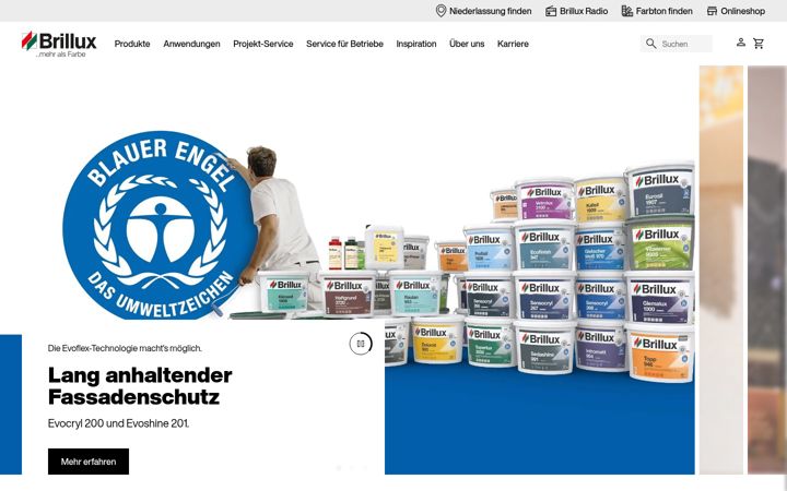 Screenshot of brillux.de