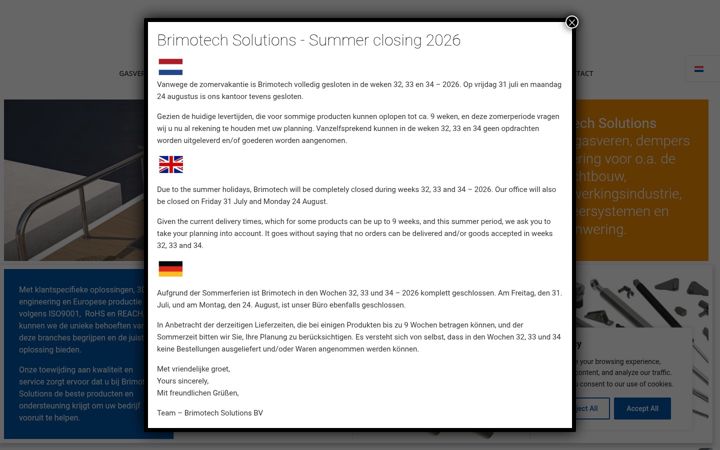 Ekrano kopija brimotech.nl