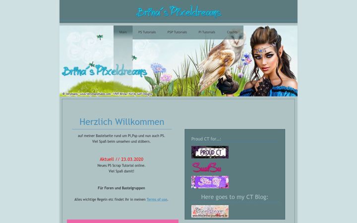 Screenshot di brinas-pixeldreams.de