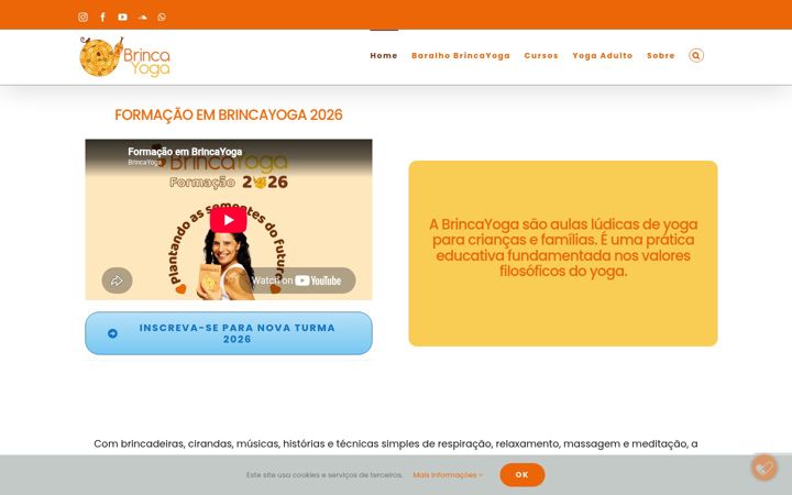 Screenshot of brincayoga.com.br