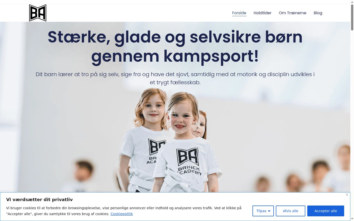 Ekrānuzņēmums ar piekrišanas baneri, kas tika rādīts pirms jebkādas mijiedarbības