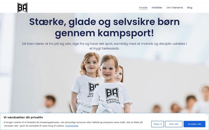 Screenshot of brinckacademy.dk