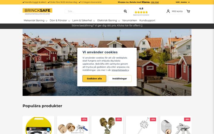 Screenshot of brincksafe.se