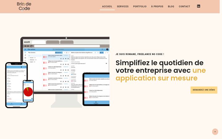Screenshot of brindecode.fr