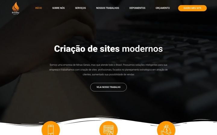 Screenshot of brindey.com.br
