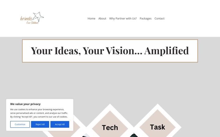 Screenshot ta' brindisexecsolutions.co.uk