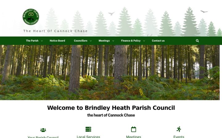 Screenshot of brindleyheath-pc.org.uk