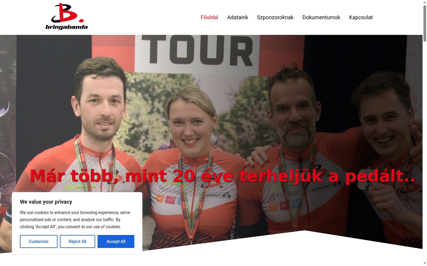 Screenshot des Einwilligungsbanners vor jeglicher Interaktion
