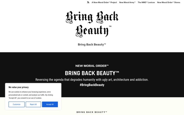 Screenshot of bringbackbeauty.com