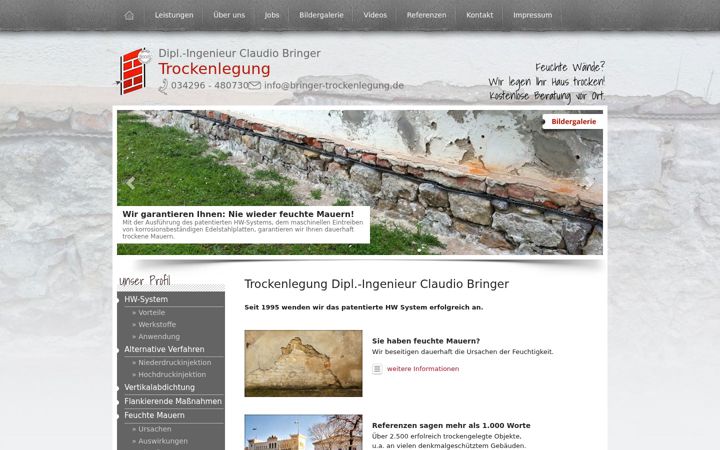 Screenshot of bringerbauwerkstrockenlegung.de