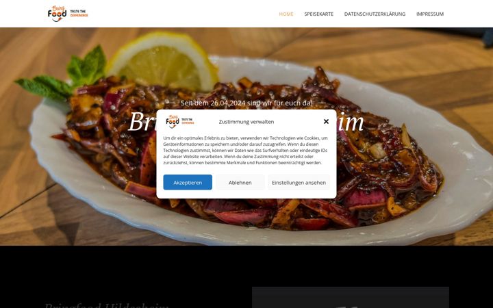 Screenshot of bringfood-hildesheim.de