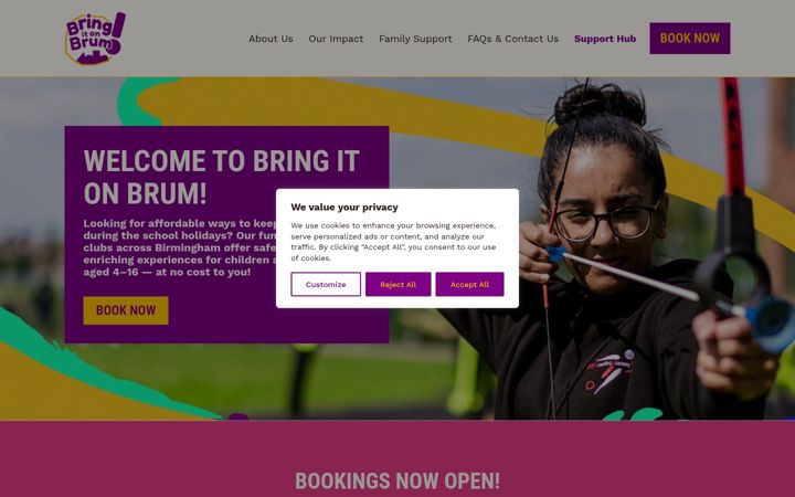 Screenshot ta' bringitonbrum.co.uk